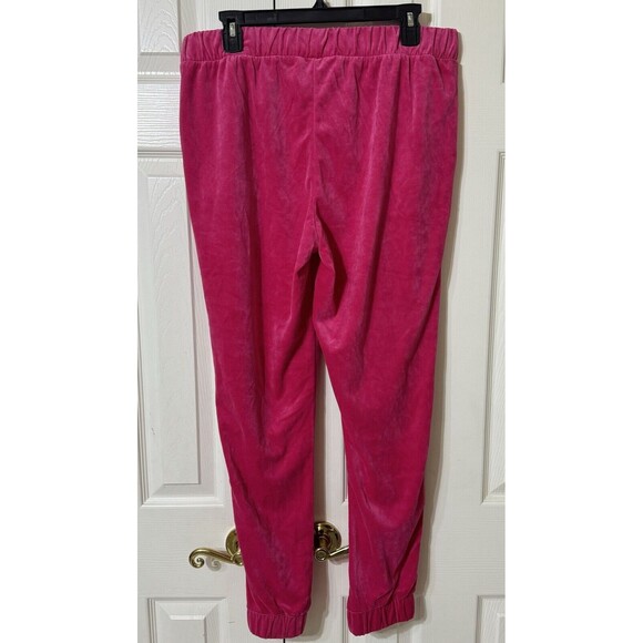 EUC Juicy Couture Hot pink BARBIE velvet joggers womens -size 2xL Plus - Picture 4 of 6